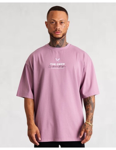 T-shirt "The crew" DSTRTD mauve