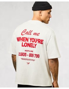 T-shirt "Hotline" DSTRTD blanc