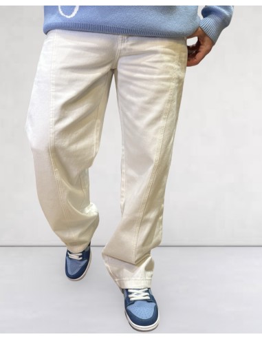 Jean baggy street blanc