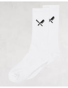 chaussettes mi haute sport blanche