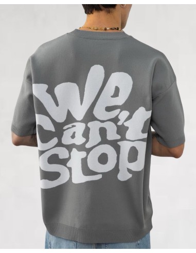 Pull léger manche courte "WE CAN'T...