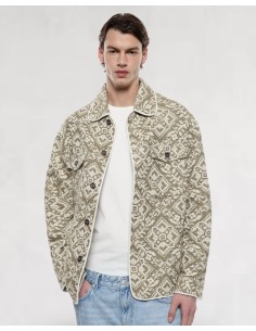 Veste mosaïque verte IMPERIAL