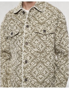 Veste mosaïque verte IMPERIAL 2