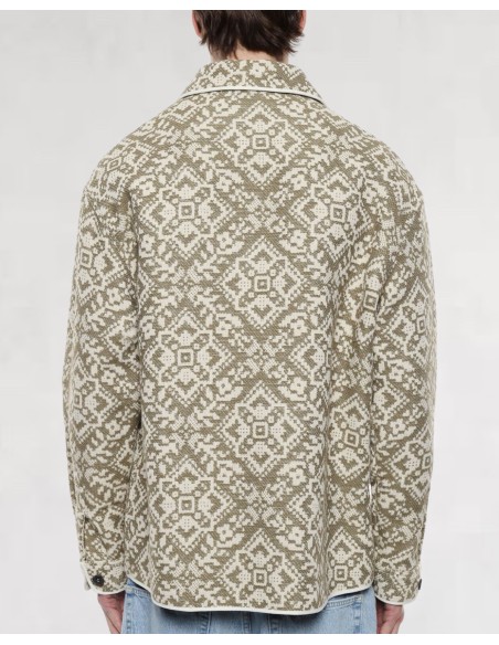 Veste mosaïque verte IMPERIAL