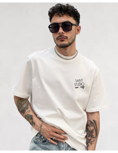 T-shirt "Saint Studio" blanc