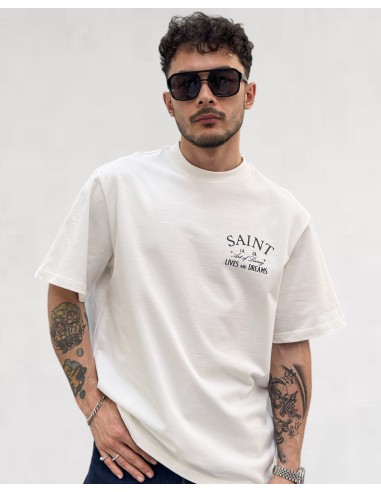 T-shirt "Lives and Dream" blanc