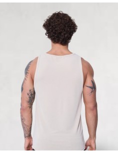 débardeur cotelé coupe droite beige 2