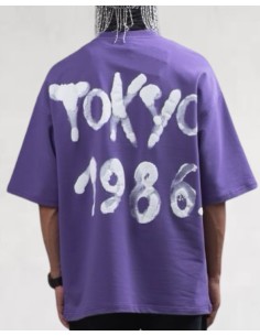 T-shirt "Tokyo" loose violet