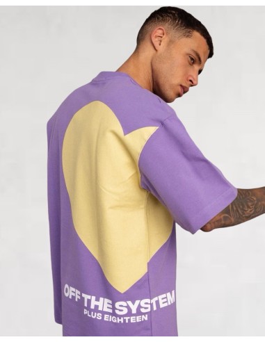T-shirt "Heart of system" violet