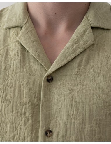 Chemisette effet gaz de coton fleurie...