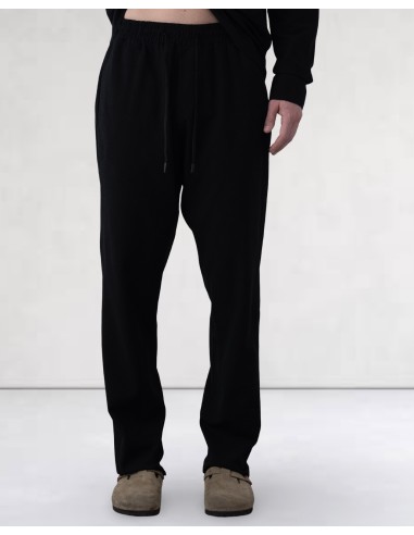 Pantalon unie en toile fine noir
