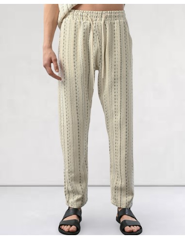 Pantalon fluide tissée blanc