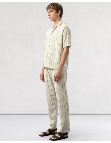 Pantalon fluide tissée blanc