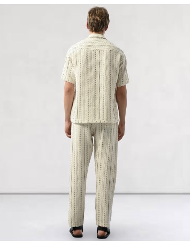 Pantalon fluide tissée blanc