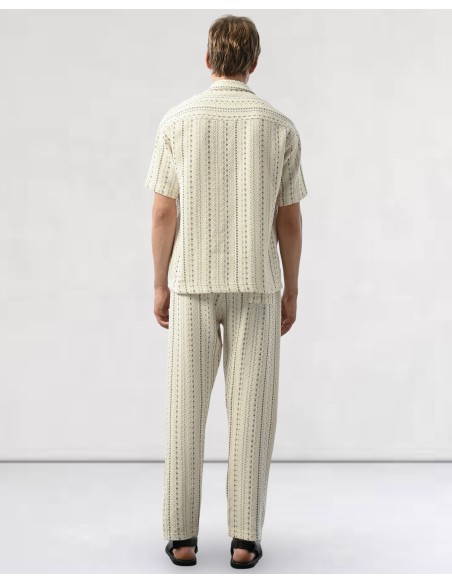 Pantalon fluide tissée blanc