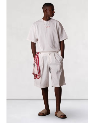 Tailored short blanc