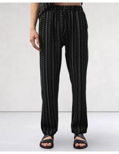 Pantalon fluide tissée noir