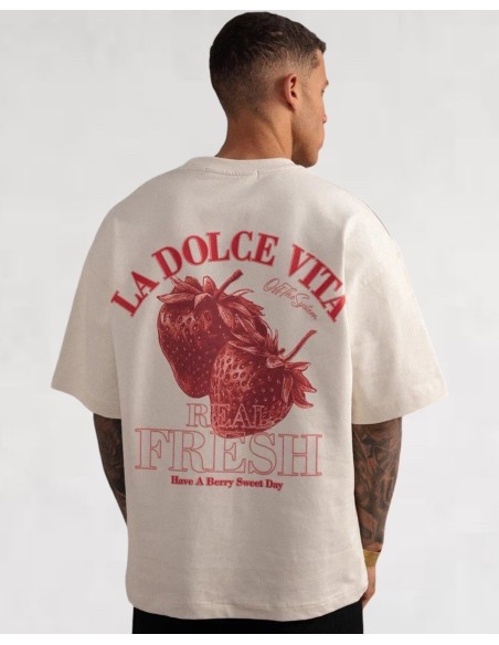 T-shirt STRAWBERRY beige