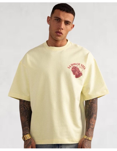 T-shirt STRAWBERRY jaune