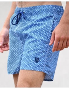 maillot de bain bleu à motif