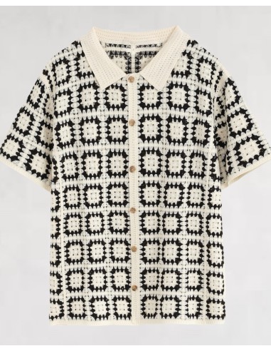 Chemisette grosse maille "square"