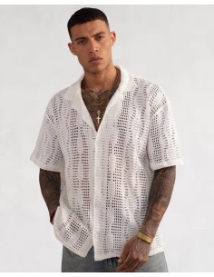 Chemisette crochet ELEVEN blanche