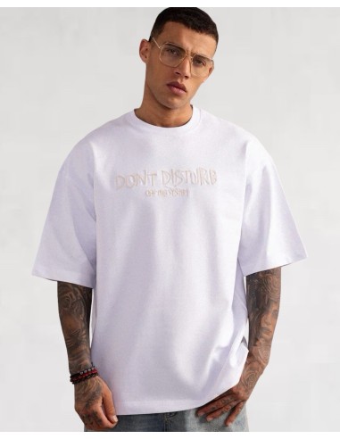 T-shirt "Don't Disturb" blanc