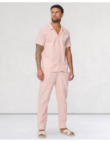 Ensemble chemisette et pantalon rose