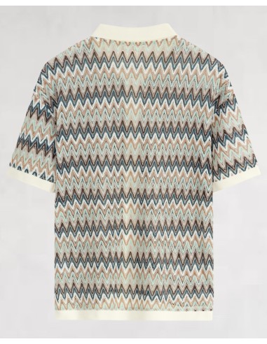 Chemisette à manche courte zig zag beige Chemisette à manche courte zig zag beige