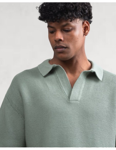 Polo en maille vert