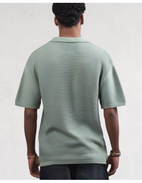 Polo en maille vert