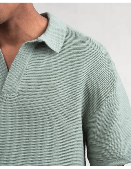 Polo en maille vert