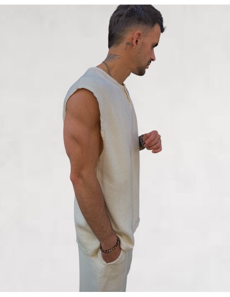 Ensemble short debardeur CHICA PLAYA beige