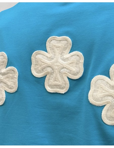 T-shirt "Clover" turquoise