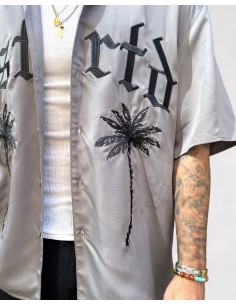 Chemisette légère PALM anthracite 2