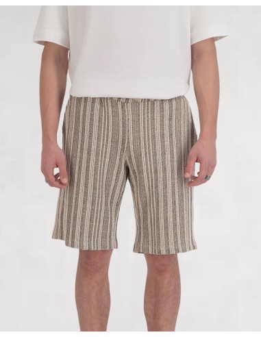 Short "Jacquard Rayé" beige