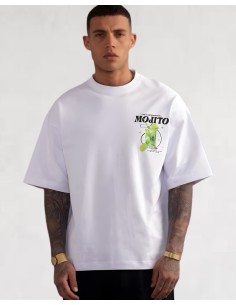 T-shirt MOJITO blanc / noir 2