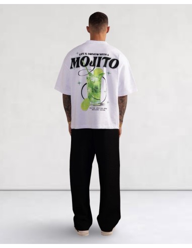 T-shirt MOJITO blanc / noir