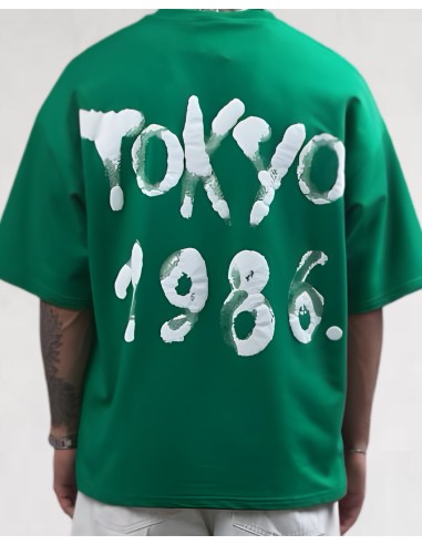T-shirt "Tokyo" loose vert