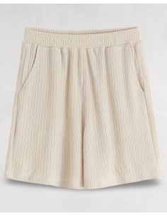 Ensemble short et t-shirt fluide beige 2