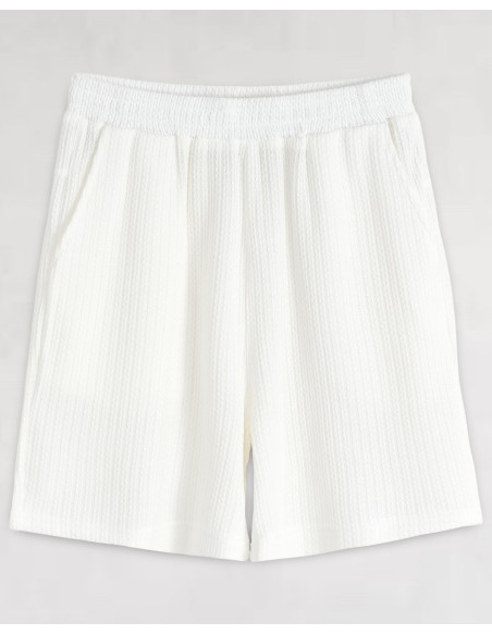 Ensemble short et t-shirt fluide blanc