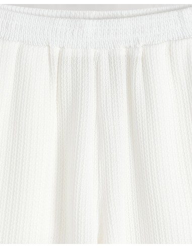 Ensemble short et t-shirt fluide blanc