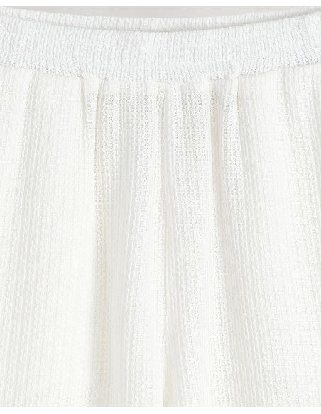 Ensemble short et t-shirt fluide blanc