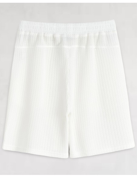 Ensemble short et t-shirt fluide blanc