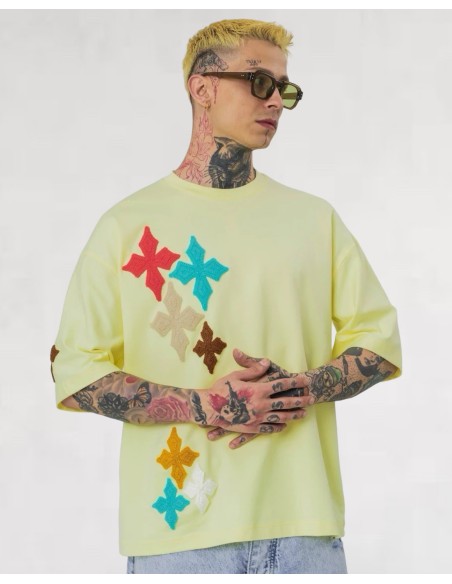 T-shirt "CROSS COLORS" jaune