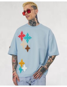 T-shirt "CROSS COLORS" bleu...