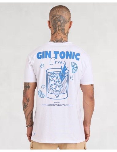 T-shirt GIN TONIC blanc