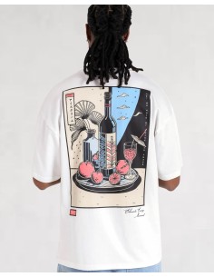 T-shirt "Cocktail" blanc...