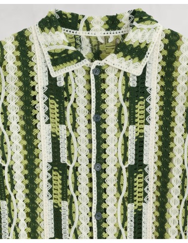 Chemisette "Garden" en crochet verte Chemisette "Garden" en crochet verte