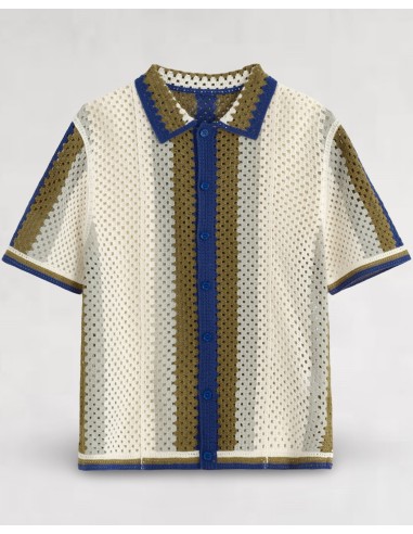 Chemisette "Komodo" en crochet beige
